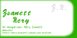 zsanett mery business card