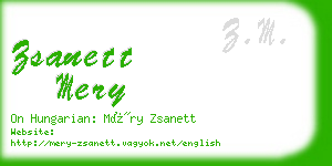 zsanett mery business card